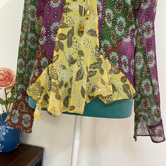 Zara women shirt, size M 💜💚 - Picture 7 of 8